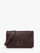 Sac Bandouli�re Heritage Cuir Biba Marron heritage KA27