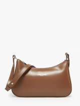 Leather Suave Crossbody Bag Lancaster Brown suave ace 22