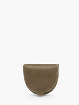 Purse Oil Leather Etrier Green oil EOIL044