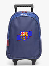 Sac A Dos � Roulettes 1 Compartiment Fc barcelone Bleu barca 25BF204R