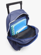 1 Compartment Wheeled Schoolbag Fc barcelone Blue barca 25BF204R-vue-porte
