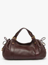 Sac Port� �paule Icone Cuir Gerard darel Marron icone DES01410