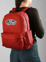 1 Compartment Backpack Vans Red backpack VN000H4Y-vue-porte