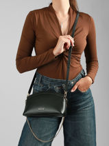 Sac Bandouli�re Athena Cuir Michael kors Noir athena S6G13C5L-vue-porte