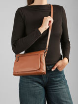 Sac Bandouli�re Confort Cuir Hexagona Marron confort 464778-vue-porte