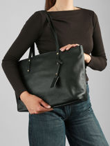 Shopping Bag Caviar Leather Milano Black caviar CA19111O-vue-porte