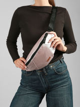 Medium Reversible Belt Bag Cabaia Pink belt bag BELTBAGM-vue-porte