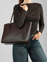 Shopping Bag A4 Dune Polyurethane David jones Brown dune 1-vue-porte