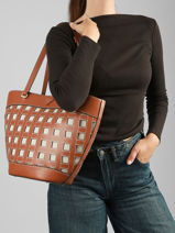 Sac Port� �paule Frankie Guess Marron frankie WG973622-vue-porte