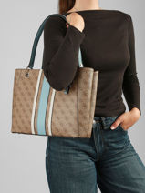 Shoulder Bag Noelle Guess Brown noelle BS967225-vue-porte