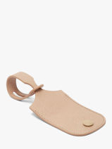 Longchamp Porte-cl�s cuir pliage one Etui passeport Beige-vue-porte