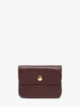 Porte-monnaie Caviar Cuir Milano Violet caviar CA23092O