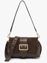 Satchel Velvet Caviar Leather Milano Brown velvet caviar VC25114