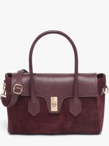 Shoulder Bag Velvet Caviar Leather Milano Violet velvet caviar VC26061