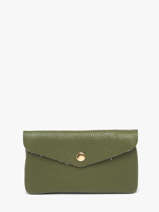 Leather Caviar Coin Purse Milano Green caviar CA23113O