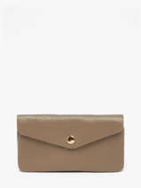 Leather Caviar Coin Purse Milano Brown caviar CA23113O