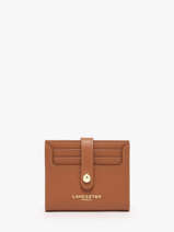 Porte-cartes Cuir Lancaster Marron milano ana 1