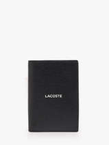 Wallet Leather Lacoste Black ossian NH5057OI