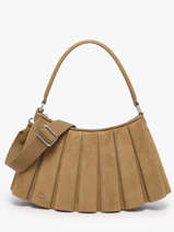 Shoulder Bag Lenglen Leather Lacoste Beige lenglen NU5468DX
