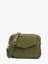 Shoulder Bag Velvet Caviar Leather Milano Green velvet caviar VC25067