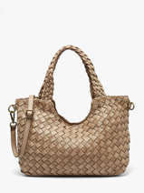 Sac Port� �paule Dewashed Cuir Milano Beige dewashed DE26061