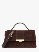 Sac Bandouli�re Suede Ily Cuir Lancaster Marron suede ily 10