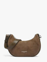 Shoulder Bag Suede Leather Lancaster Green suede 81