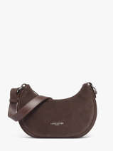 Shoulder Bag Suede Leather Lancaster Brown suede 81