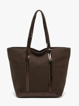 Sac Port� Main Cabas Coton Vanessa bruno Marron cabas 1V40378