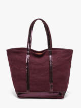 Le Cabas Zipp� M Lin Et Paillettes Vanessa bruno Violet cabas lin 31V40378