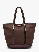 Satchel Cabas Cuir Leather Vanessa bruno Brown cabas cuir 8V40378