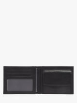 Leather Bicolor Croco Wallet Yves renard Black croco CR-vue-porte