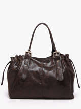 A4 Size Shoulder Bag Lace Gallantry Brown lace 3
