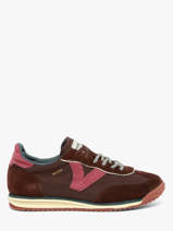 Sneakers En Cuir Victoria Beige women 1158113