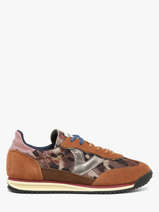 Sneakers En Cuir Victoria Beige women 1158116