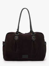 Sac Port� �paule A4 Vienne Cuir Basilic pepper Marron vienne BVIE04