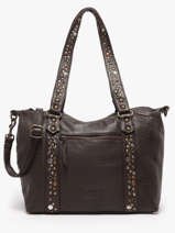 Shoulder Bag Brooklyn Leather Basilic pepper Brown brooklyn BBRO04