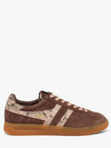Sneakers En Cuir Gola Marron women CLB919CL