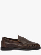 Mocassins En Cuir Pavement Marron women 24139779