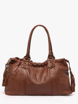 Shoulder Bag Cow Leather Basilic pepper Brown cow BCOW89