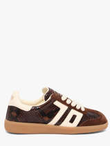 Sneakers In Leather Back 70 Brown women 239