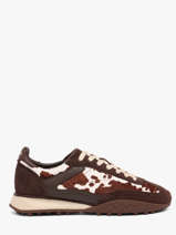 Sneakers In Leather Hoff Brown women 22659412