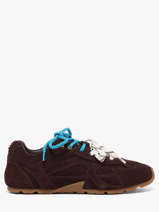 Sneakers In Leather Steve madden Brown women 11005159