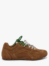 Sneakers In Leather Steve madden Brown women 11005159