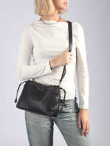 Sac Bandouli�re Lush Cuir Lancaster Noir lush 112-vue-porte