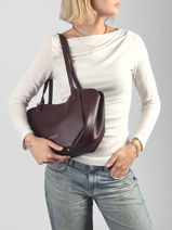 Shoulder Bag Sierra Haus Leather Lancaster Brown sierra haus 13-vue-porte