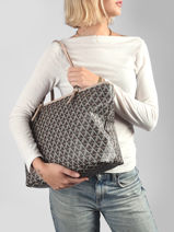 Shopping Bag Ikon Lancaster Brown ikon 418-04-vue-porte