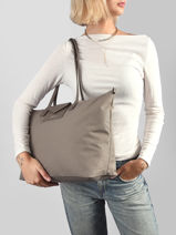 Smart Tote Bag A4 Format Lancaster Beige smart kba 31-vue-porte
