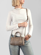Crossbody Bag Milano Ana Leather Lancaster Beige milano ana 101-vue-porte