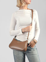 Leather Suave Crossbody Bag Lancaster Brown suave ace 22-vue-porte